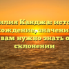 Фамилия Канджа: история, происхождение, значение и все, что вам нужно знать об ее склонении