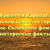 Фамилия Карапай: происхождение, история и значение. Склонение фамилии и интересные факты