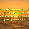 Фамилия Клецкин: основание, тайны прошлого и грамматические правила употребления