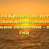 Фамилия Криницын: история и происхождение, значение и правильное склонение – полный гид