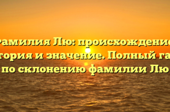 Фамилия Лю: происхождение, история и значение. Полный гайд по склонению фамилии Лю