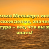 Фамилия Мельберг: история происхождения, значение и структура — все, что вы хотели знать!