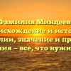 Фамилия Миндеев: происхождение и история фамилии, значение и правила склонения — все, что нужно знать!