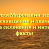 Фамилия Миролевич: история происхождения и значения, правила склонения и интересные факты