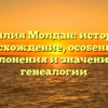 Фамилия Молдан: история и происхождение, особенности склонения и значение в генеалогии