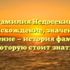 Фамилия Недосекин: происхождение, значение и склонение — история фамилии, которую стоит знать!