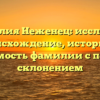 Фамилия Неженец: исследуем происхождение, историю и значимость фамилии с полным склонением