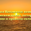 Фамилия Непомнин: возможное происхождение, история, значение и правила склонения