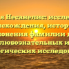 Фамилия Несанелис: исследование происхождения, истории и склонения фамилии для любознательных и генеалогических исследователей