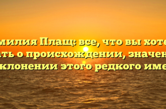 Фамилия Плащ: все, что вы хотели знать о происхождении, значении и склонении этого редкого имени