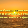 Фамилия Салаш: происхождение, история и значения, а также как правильно склонять фамилию