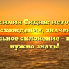 Фамилия Сидин: история происхождения, значения и правильное склонение – все, что нужно знать!