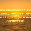 Фамилия Скорнякова: история, происхождение и склонение имени на примере известных личностей