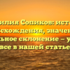 Фамилия Сопиков: история происхождения, значение и правильное склонение — узнайте все в нашей статье