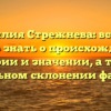 Фамилия Стрежнева: все, что нужно знать о происхождении, истории и значении, а также правильном склонении фамилии