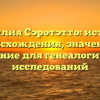 Фамилия Сэротэтто: история происхождения, значение и склонение для генеалогических исследований