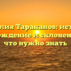 Фамилия Тараканов: история, происхождение и склонение – все, что нужно знать