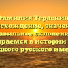 Фамилия Тераскин: происхождение, значение и правильное склонение – разбираемся в истории этого редкого русского имени