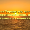 Фамилия Тореев: все, что нужно знать о происхождении, истории, значении и склонении!