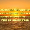 Фамилия Чигарьков: происхождение, значение и правильное склонение – полный гид от экспертов