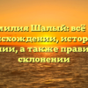 Фамилия Шалый: всё о её происхождении, истории и значении, а также правильном склонении