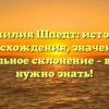 Фамилия Шпедт: история происхождения, значения и правильное склонение – всё, что нужно знать!